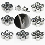 4pcs New Metal Wheel Tire Valve Caps Stem case