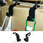 2pc Car Seat Back Hooks Hanger Organizer