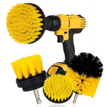 3Pcs/Set Electric Scrubber Brush Drill Brush Kit Plastic